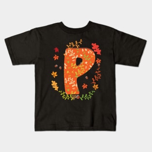 Letter P Monogram Kids T-Shirt